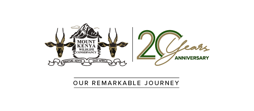 Mount Kenya Wildlife Conservancy 20th Anniversary banner